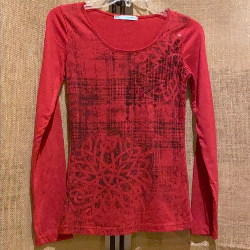 Maurices burgundy long sleeve tee